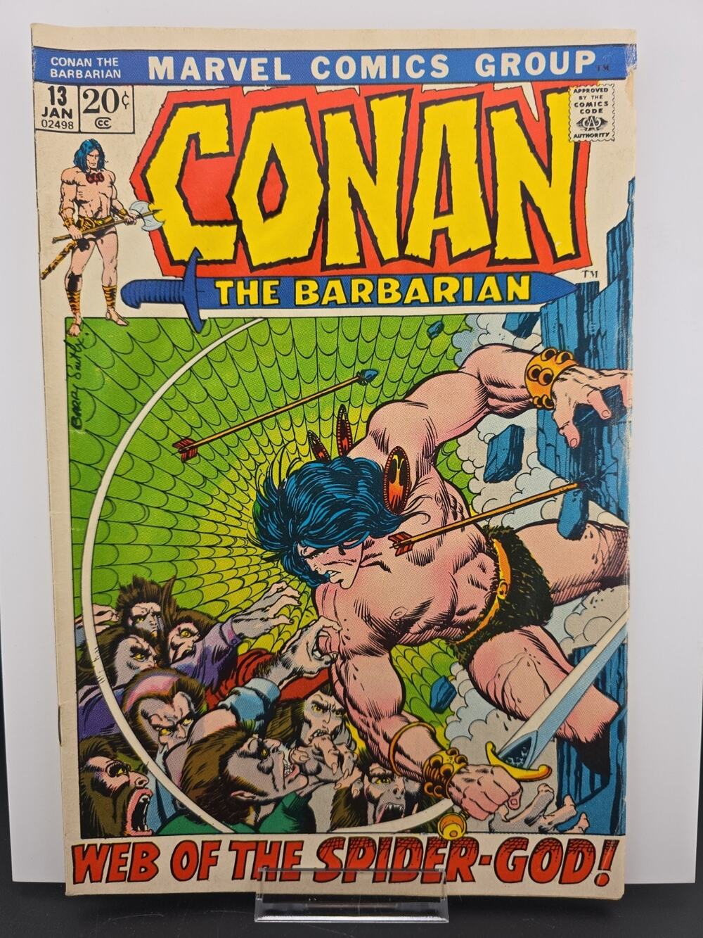 CONAN THE BARBARIAN #13 (Marvel Comics 1972) 6.0 Barry Windsor-Smith Cover